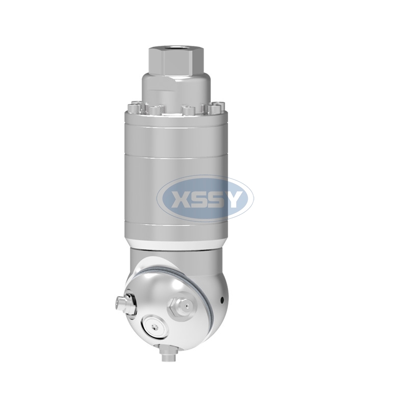 Rotary bin cleaning nozzle for trash bin cl